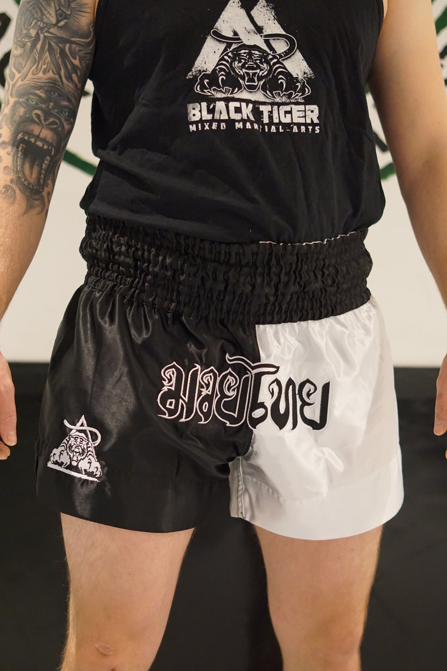 Black Tiger Muay Thai Shorts